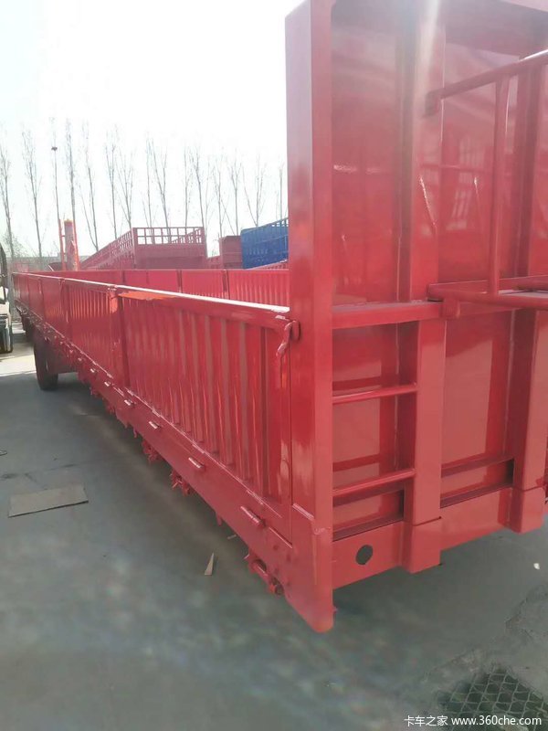 车好不好看钢材！这个做不了假！栏板式半挂车图片