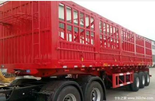 11米轻体花篮侧翻自重6.3T自卸半挂车图片