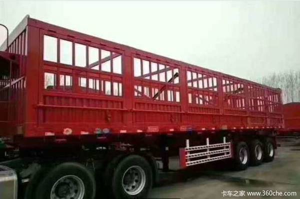 11米轻体花篮侧翻自重6.3T自卸半挂车图片