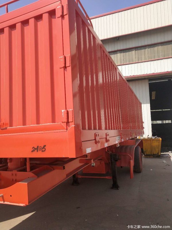 2019最新8*5后翻半挂自卸半挂车图片
