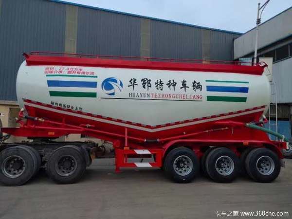 厂家直销，下灰半挂车。粉粒物料运输半挂车图片