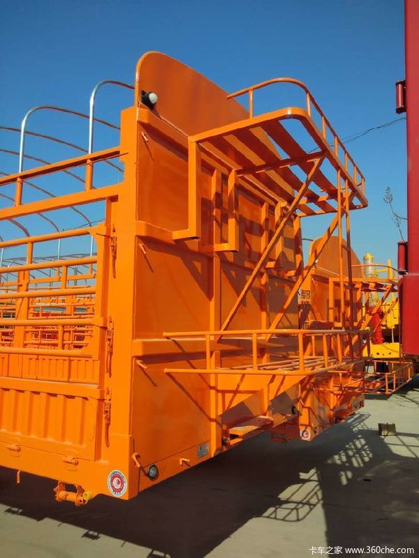 两广专用13米花篮仓栅式半挂车图片