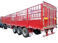 厂家直销仓栅式半挂车,轻量化设计载货多更实用仓栅式半挂车图片