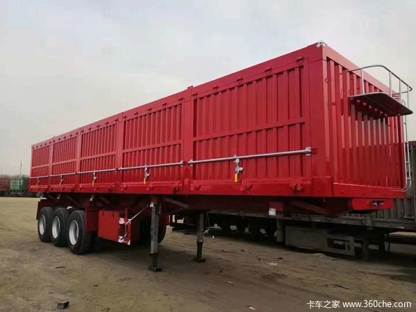 全新一体侧翻：11米长?2.55米宽?1.8米高自卸半挂车图片