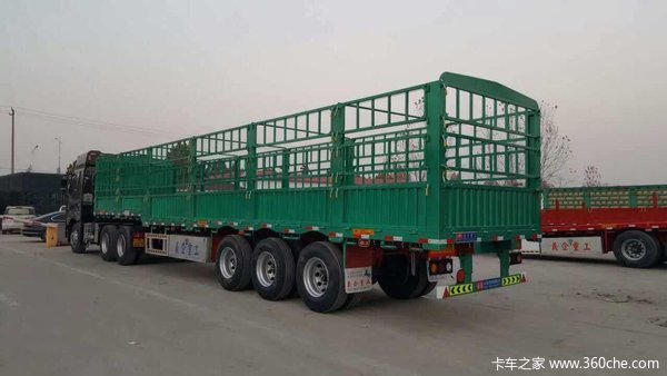 全新一体侧翻：11米长?2.55米宽?1.8米高自卸半挂车图片