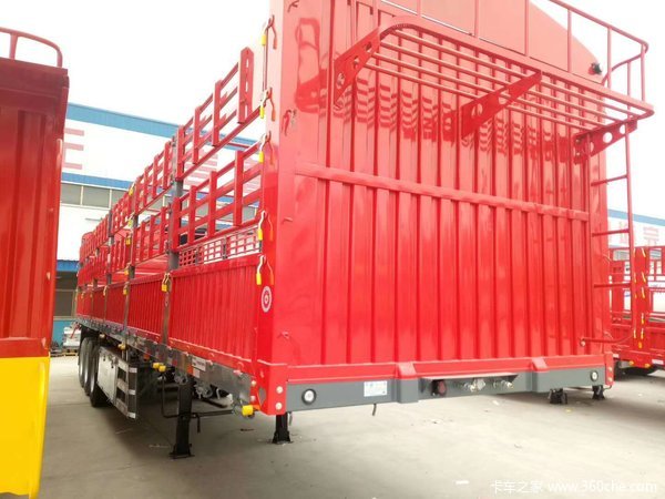 云南专属定制花栏车仓栅式半挂车图片