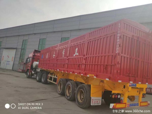 8米，8.5米后翻，侧翻自卸半挂车，各种车型半挂车厂家直销自卸半挂车图片