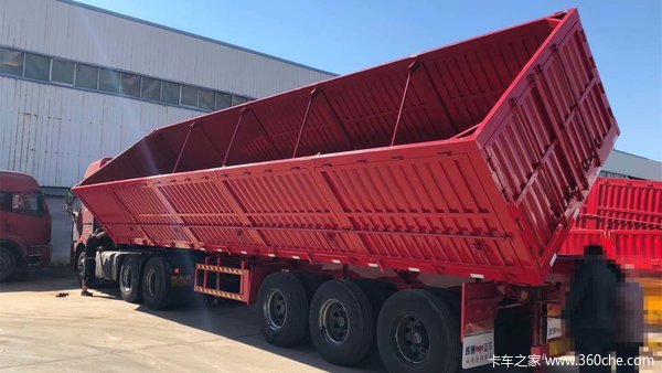 全网底价定做侧翻半挂车自卸半挂车自卸半挂车图片