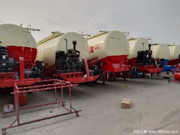 30－75方散装水泥，砂浆罐。单挂可做分期粉粒物料运输半挂车图片