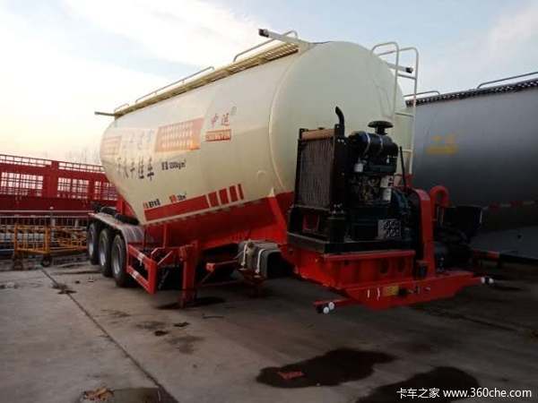 30－75方散装水泥，砂浆罐。单挂可做分期粉粒物料运输半挂车图片