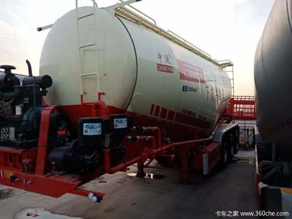 30－75方散装水泥，砂浆罐。单挂可做分期粉粒物料运输半挂车图片