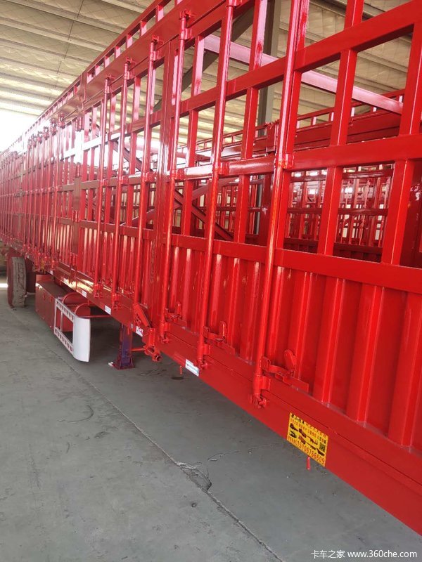 隐形花篮侧翻自卸半挂车图片