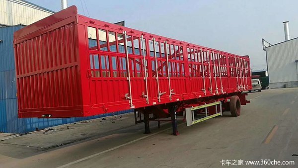 隐形花篮侧翻自卸半挂车图片