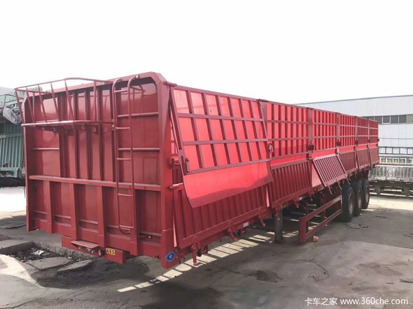 标箱侧翻，中翻自卸半挂车自卸半挂车图片