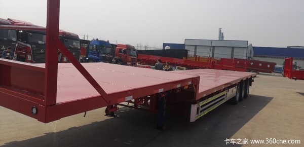 13.75米前后三米等宽低平板低平板半挂车图片