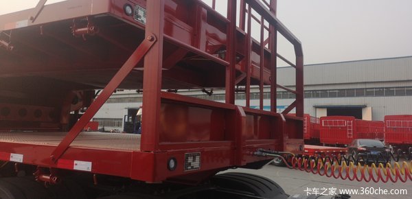 13.75米前后三米等宽低平板低平板半挂车图片