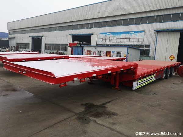 13.75米前后三米等宽低平板低平板半挂车图片