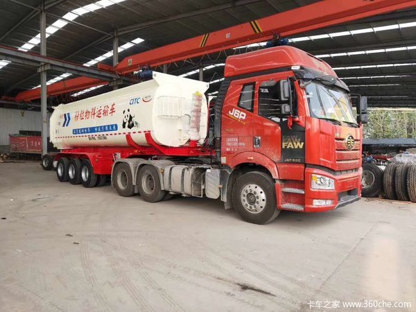 罐式后翻自卸车，最先进的后翻，带户销售自卸半挂车图片