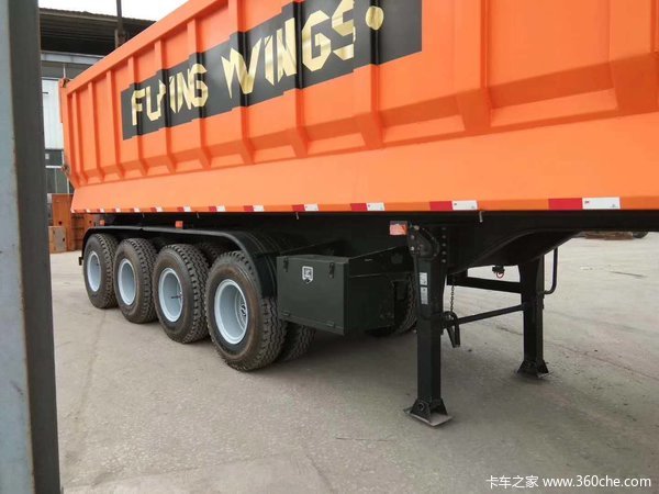 罐式后翻自卸车，最先进的后翻，带户销售自卸半挂车图片