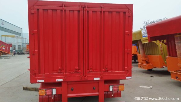 隐藏顶后翻自卸，上箱式户自卸半挂车图片