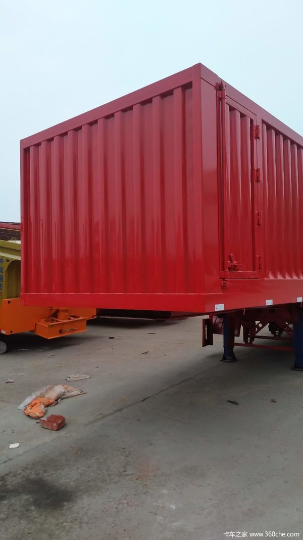 隐藏顶后翻自卸，上箱式户自卸半挂车图片
