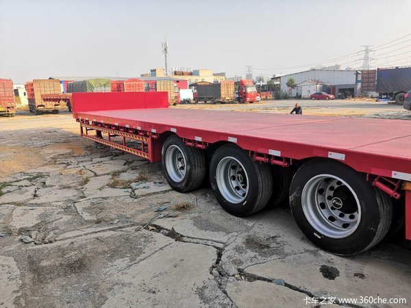 17米5~16米~13米75，前后3米等宽，高低板，提供正规手续低平板半挂车图片