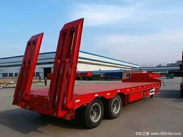 17米5~16米~13米75，前后3米等宽，高低板，提供正规手续低平板半挂车图片