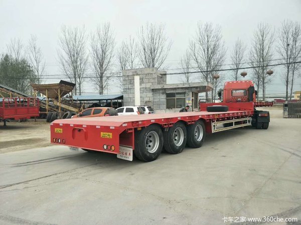17米5~16米~13米75，前后3米等宽，高低板，提供正规手续低平板半挂车图片