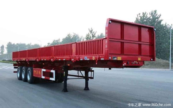 13米长，高60公分，标箱侧翻自卸半挂车图片
