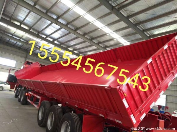 13米长，高60公分，标箱侧翻自卸半挂车图片
