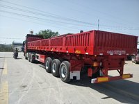 13米标准侧翻正规车型全国上户,可加高花篮自卸半挂车图片