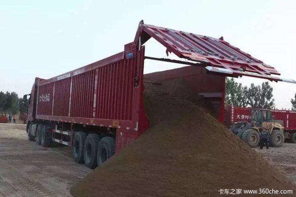 一体式罐式后翻平板后翻的替代品全国可上户罐式半挂车图片