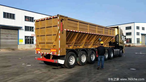 一体式罐式后翻平板后翻的替代品全国可上户罐式半挂车图片
