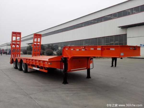 最新公告长14米X宽3米前后等宽全国可上户低平板半挂车图片