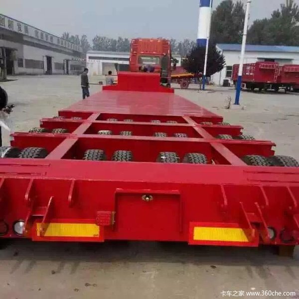 长9米/11米/13米/13.75米/17.5米特种设备运输半挂车凹梁式低平板图片