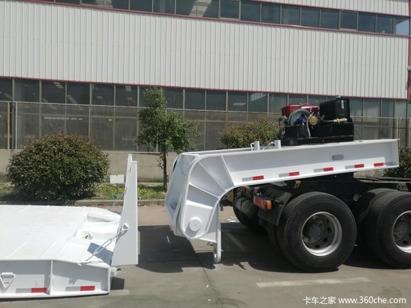 长9米/11米/13米/13.75米/17.5米特种设备运输半挂车凹梁式低平板图片