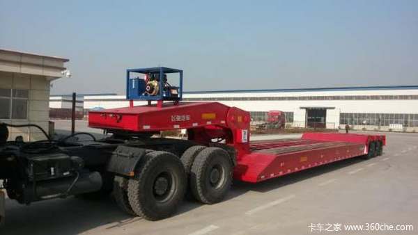 长9米/11米/13米/13.75米/17.5米特种设备运输半挂车凹梁式低平板图片