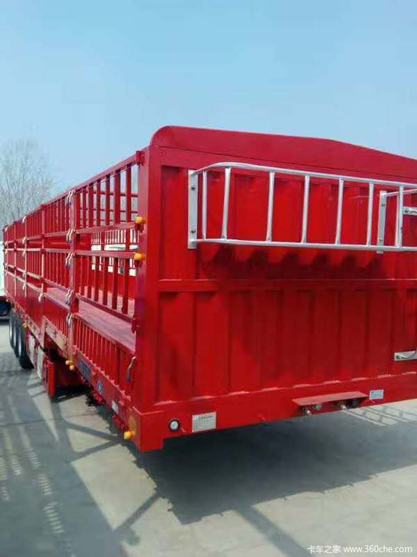 13米高栏半挂车仓栅式半挂车图片