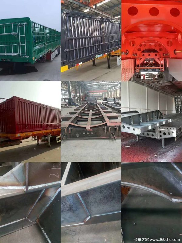 13米高栏半挂车仓栅式半挂车图片