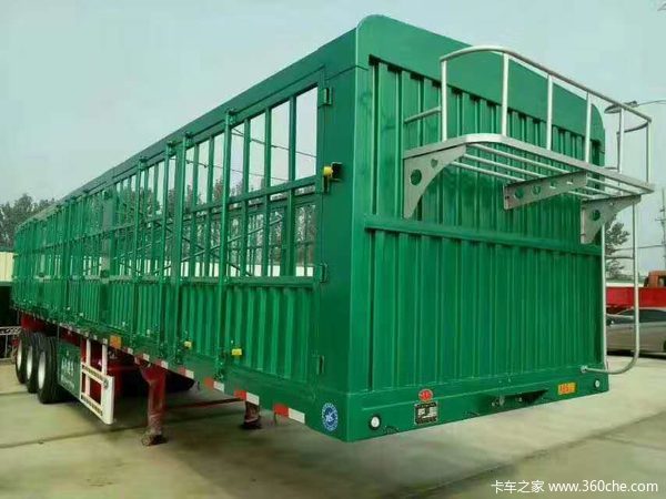 13米高栏半挂车仓栅式半挂车图片