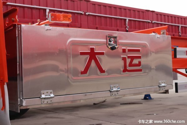 大运鹅颈花栏对开仓栅式半挂车图片