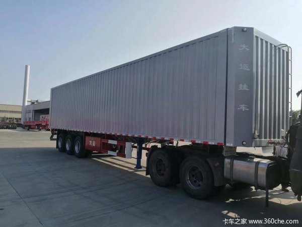大运13.75米翼开启厢式半挂车厢式半挂车图片