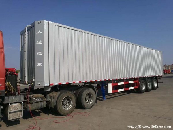 大运13.75米翼开启厢式半挂车厢式半挂车图片