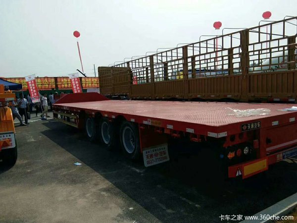 13.75前后等宽低平板运输主力低平板半挂车图片