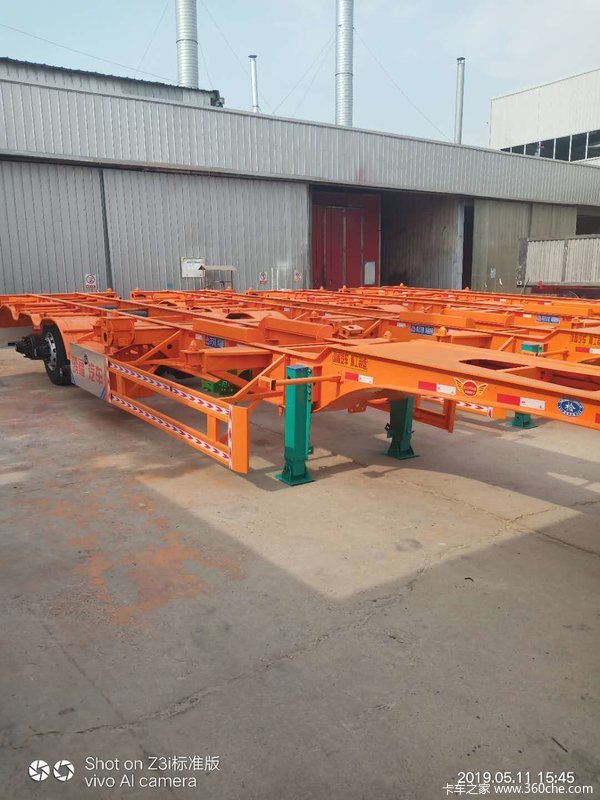 20英尺，40英尺，45英尺精品骨架半挂车骨架式集装箱半挂车图片