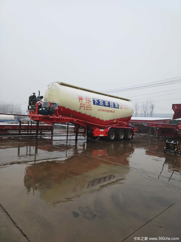 45立方散装水泥罐车粉粒物料运输半挂车图片