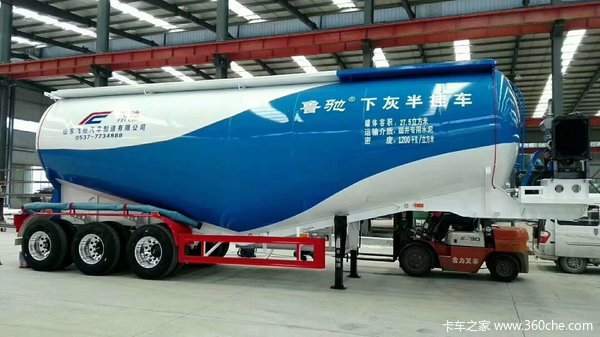 45立方散装水泥罐车粉粒物料运输半挂车图片