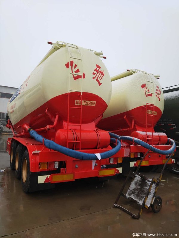 45立方散装水泥罐车粉粒物料运输半挂车图片