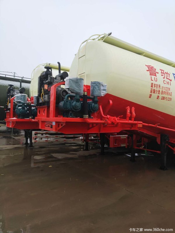 45立方散装水泥罐车粉粒物料运输半挂车图片