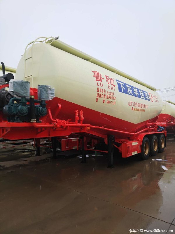 45立方散装水泥罐车粉粒物料运输半挂车图片